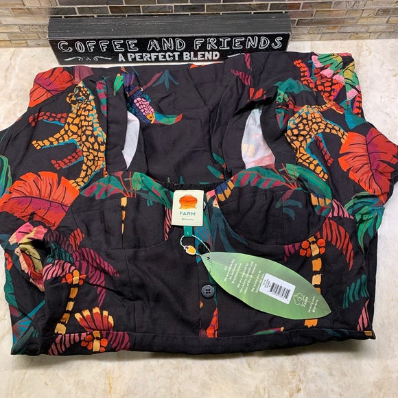 FARM RIO JUNGLE COLORS MINI DRESS - Picture 9 of 15